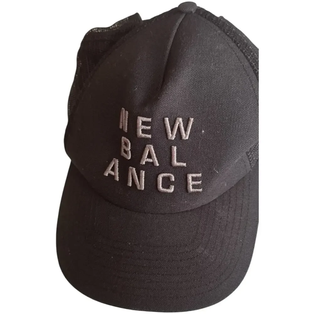New Balance Logo Adjustable  Embroidered Athletic Trucker Hat One Size